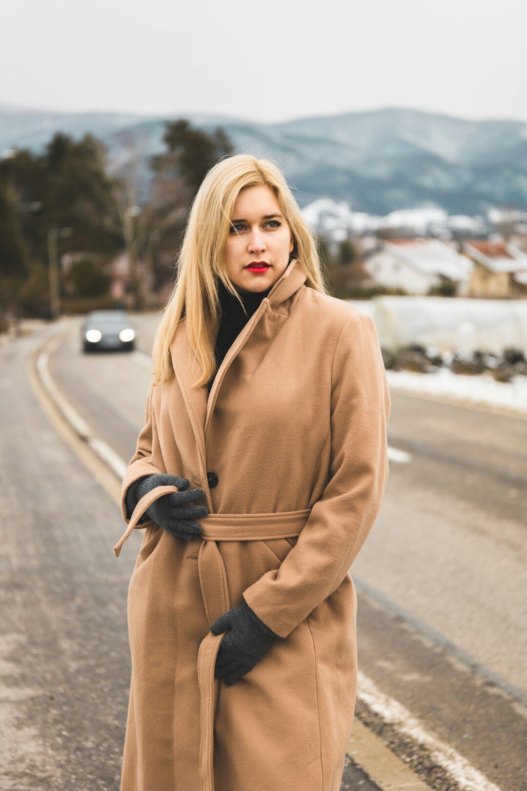 Portrait of a Croatian mystery novelist in a dark coat