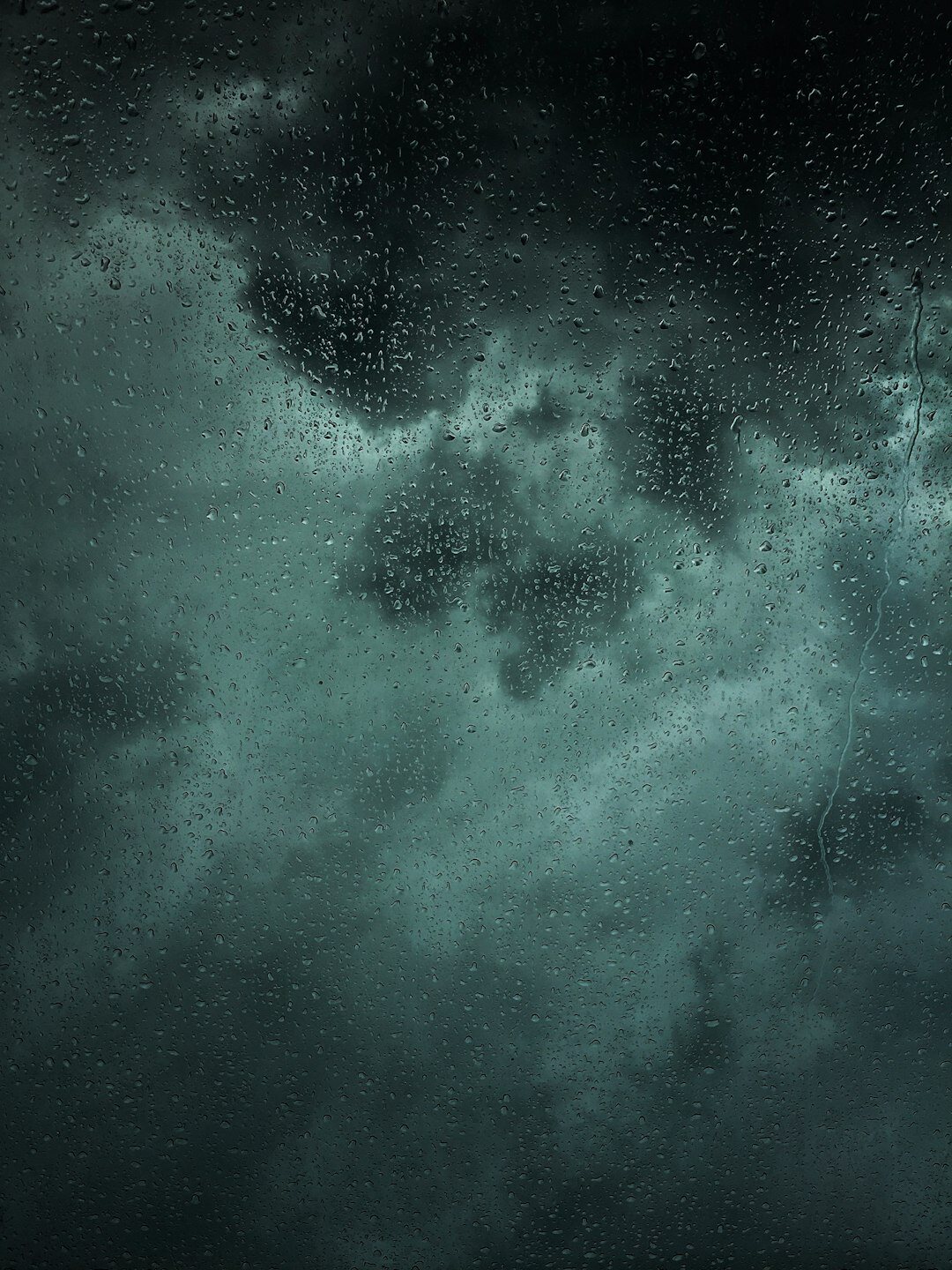 dark stormy night scene